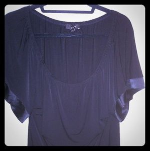 Express Black Short Sleeve Shirt Size Large